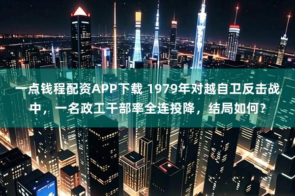 一点钱程配资APP下载 1979年对越自卫反击战中，一名政工干部率全连投降，结局如何？