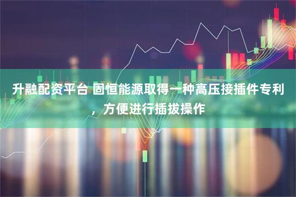 升融配资平台 固恒能源取得一种高压接插件专利,方便进行插拔操作